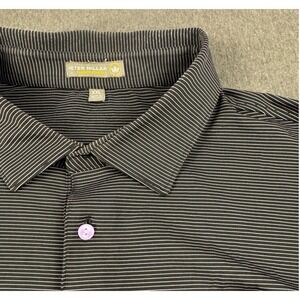 Peter Millar XXL‎ Summer Comfort Polo Shirt Stonebriar Striped Golf